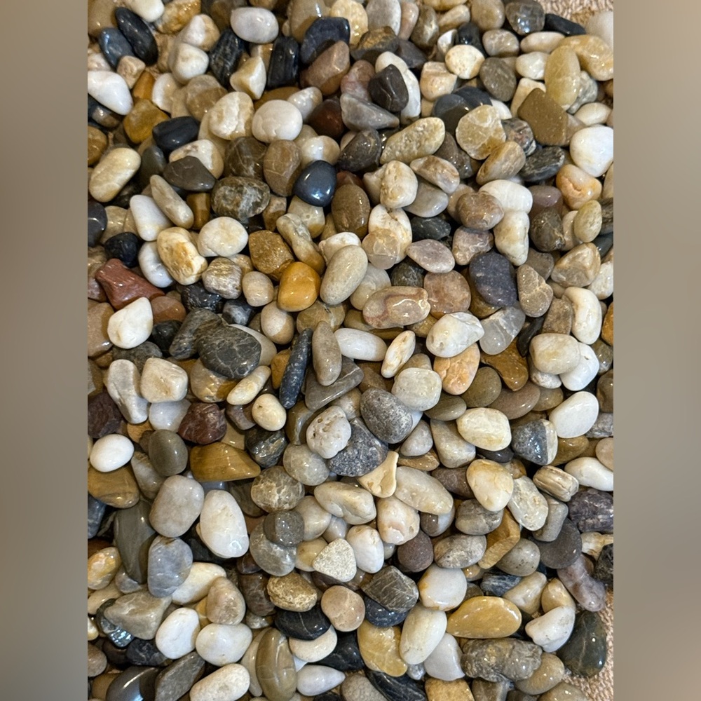 Mixed River Pebbles - Polished Natural Tones